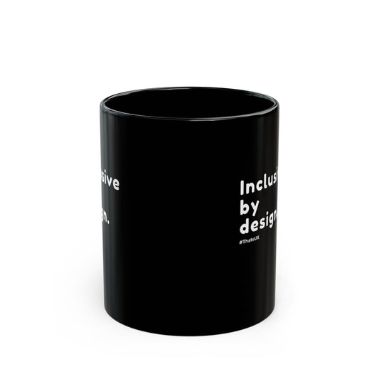 Inclusive by Design Black Mug