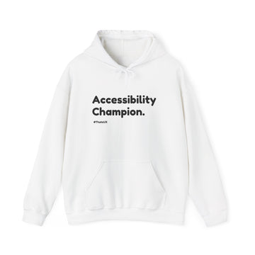 Accessibility Champion White Hoodie