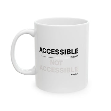 Accessible White Mug