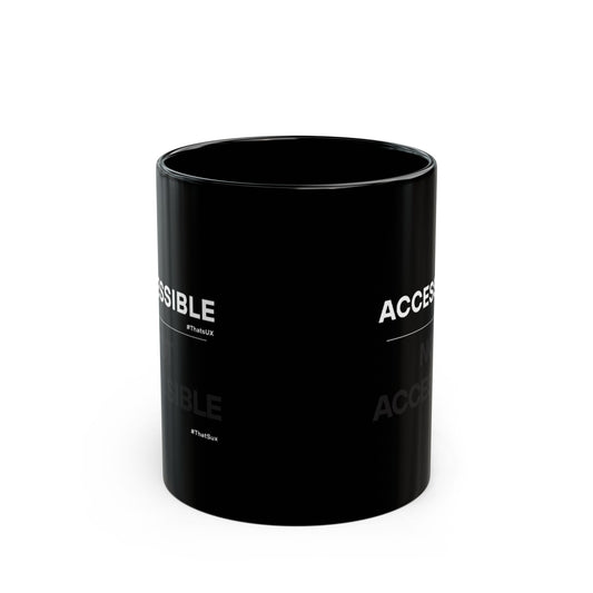 Accessible Black Mug