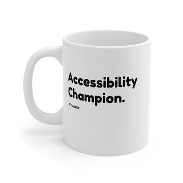 Accessibility Champion White Mug